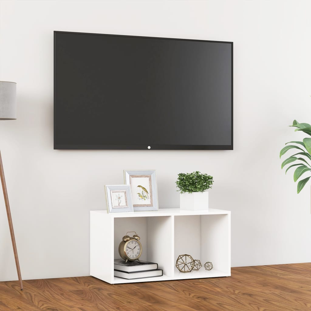 Tv-meubel 72x35x36,5 cm bewerkt hout wit is nu te koop bij PeponiXL, paradijselijk wonen!