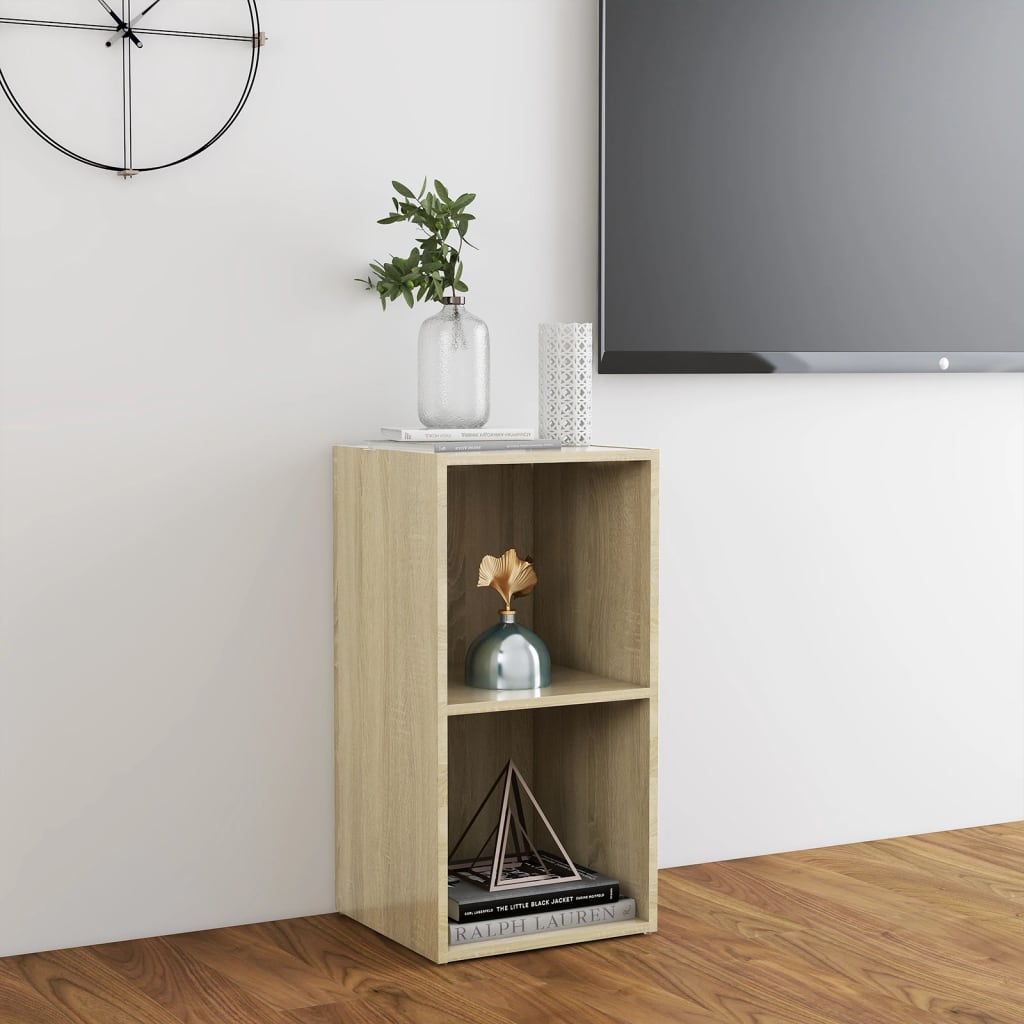 Tv-meubel 72x35x36,5 cm bewerkt hout sonoma eikenkleurig is nu te koop bij PeponiXL, paradijselijk wonen!
