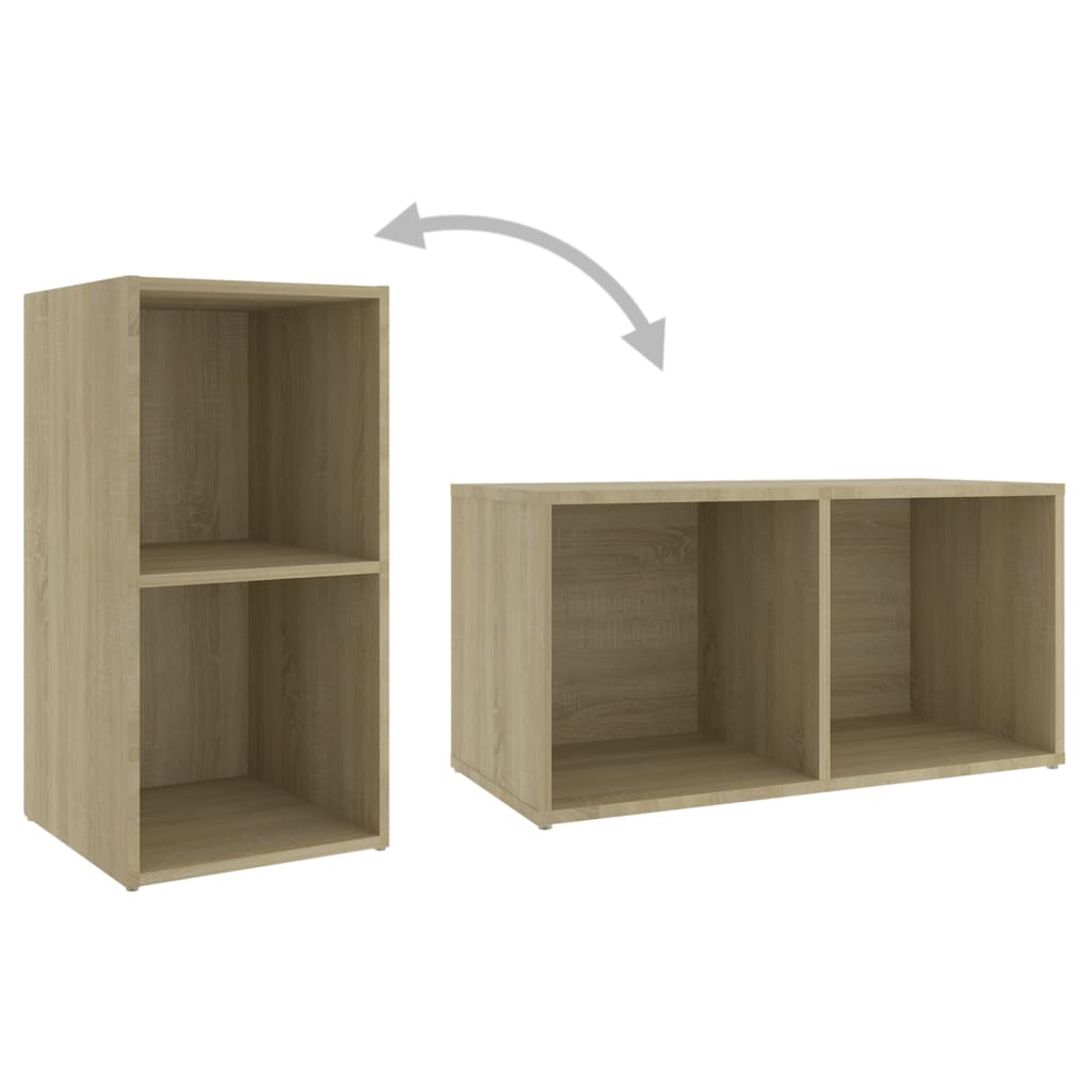 Tv-meubel 72x35x36,5 cm bewerkt hout sonoma eikenkleurig is nu te koop bij PeponiXL, paradijselijk wonen!
