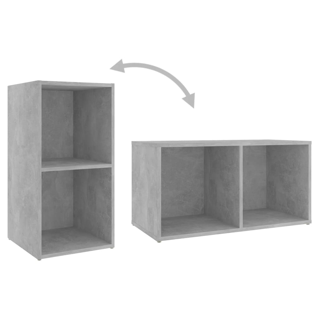 Tv-meubel 72x35x36,5 cm bewerkt hout betongrijs is nu te koop bij PeponiXL, paradijselijk wonen!