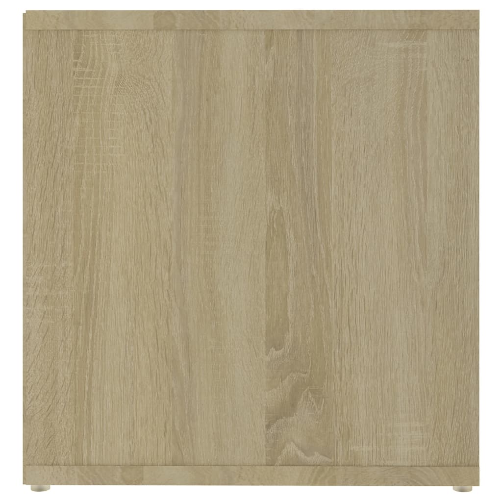 Tv-meubel 72x35x36,5 cm bewerkt hout wit en sonoma eikenkleurig is nu te koop bij PeponiXL, paradijselijk wonen!