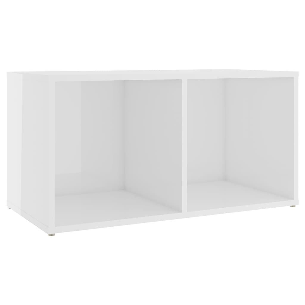Tv-meubel 72x35x36,5 cm bewerkt hout hoogglans wit is nu te koop bij PeponiXL, paradijselijk wonen!