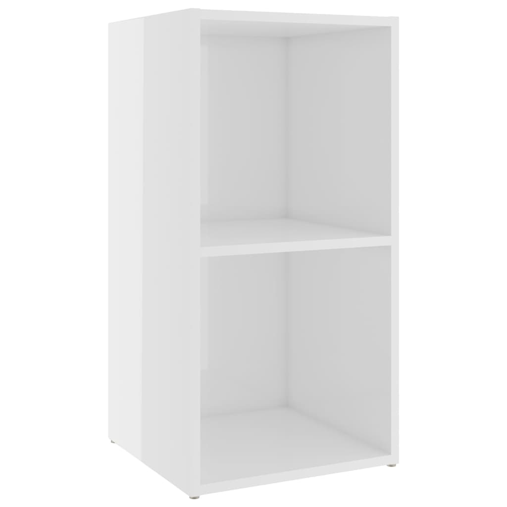 Tv-meubel 72x35x36,5 cm bewerkt hout hoogglans wit is nu te koop bij PeponiXL, paradijselijk wonen!