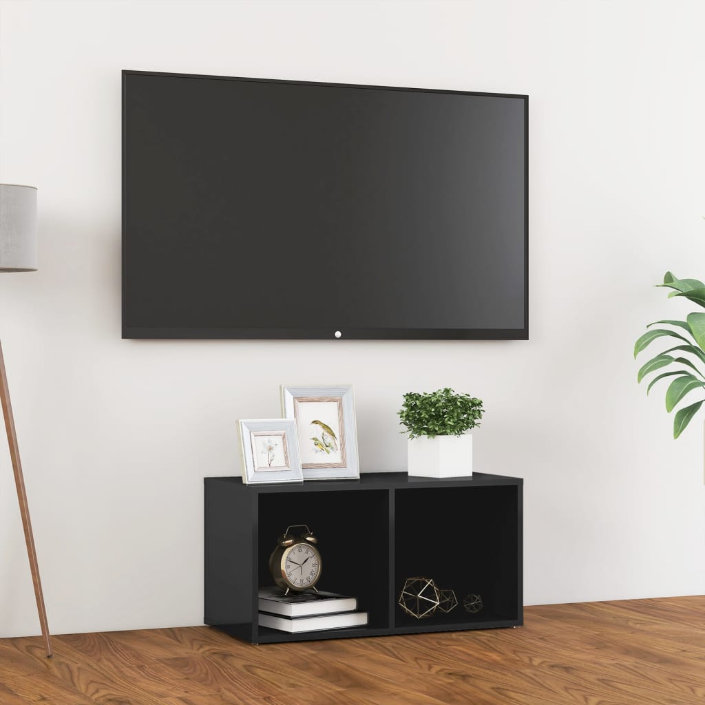 Tv-meubel 72x35x36,5 cm bewerkt hout hoogglans grijs is nu te koop bij PeponiXL, paradijselijk wonen!