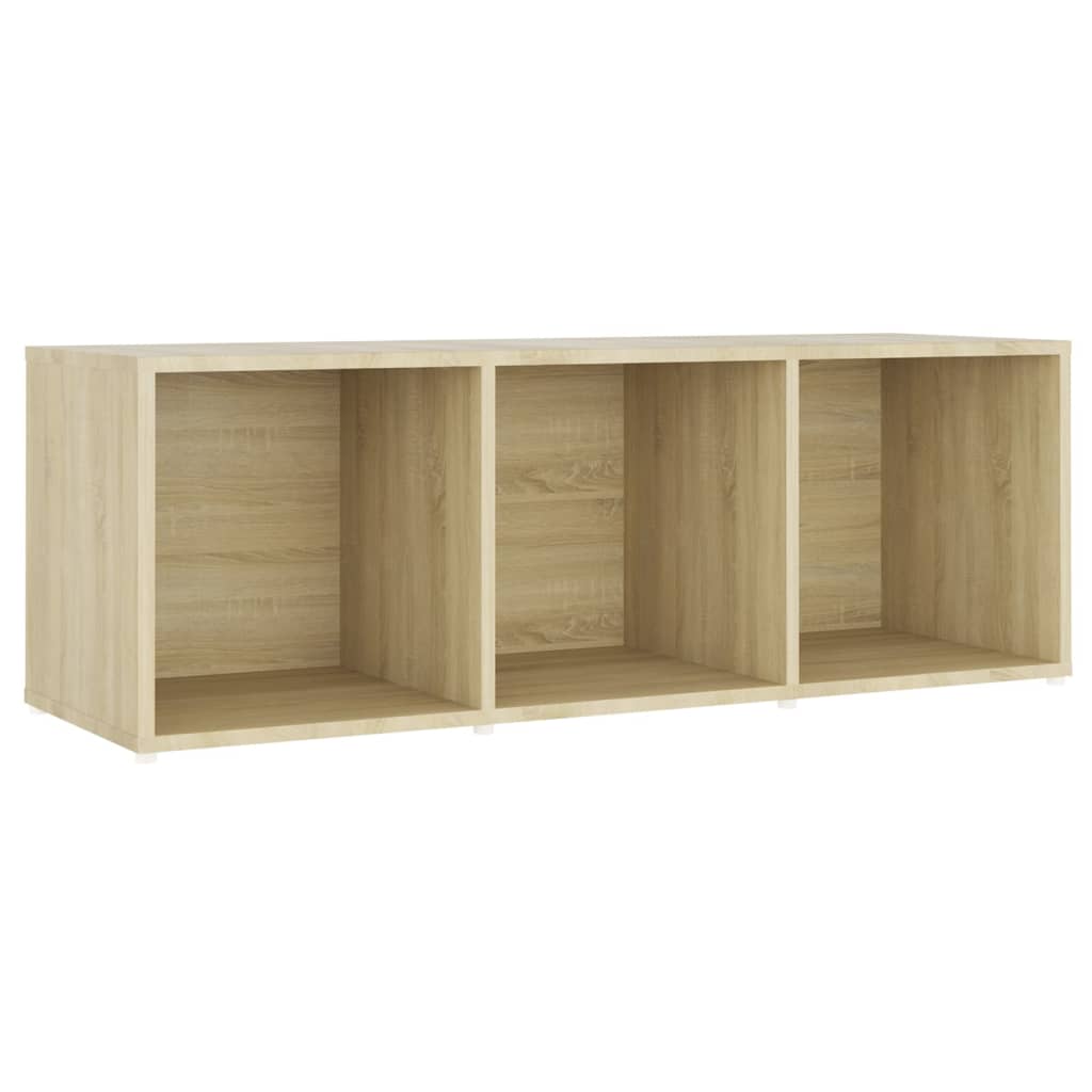 Tv-meubel 107x35x37 cm bewerkt hout sonoma eikenkleurig is nu te koop bij PeponiXL, paradijselijk wonen!