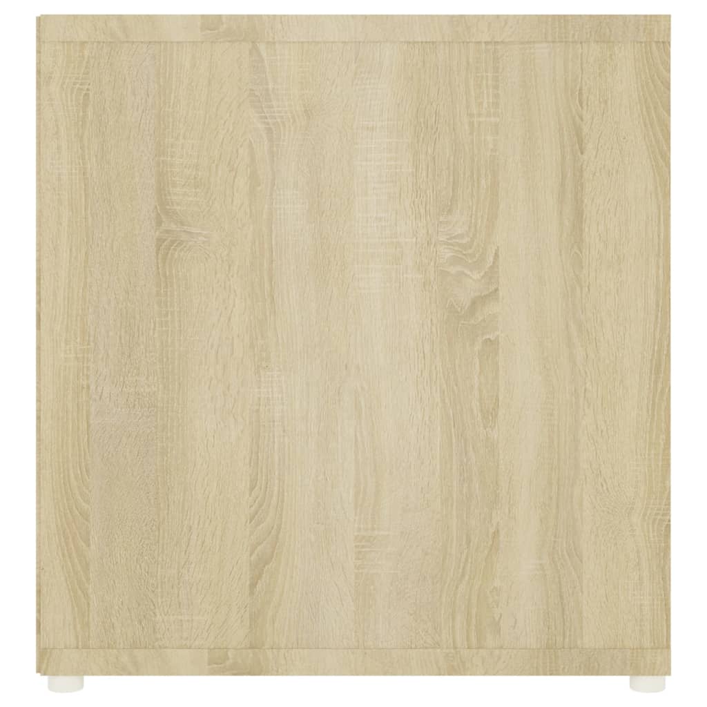 Tv-meubel 107x35x37 cm bewerkt hout sonoma eikenkleurig is nu te koop bij PeponiXL, paradijselijk wonen!
