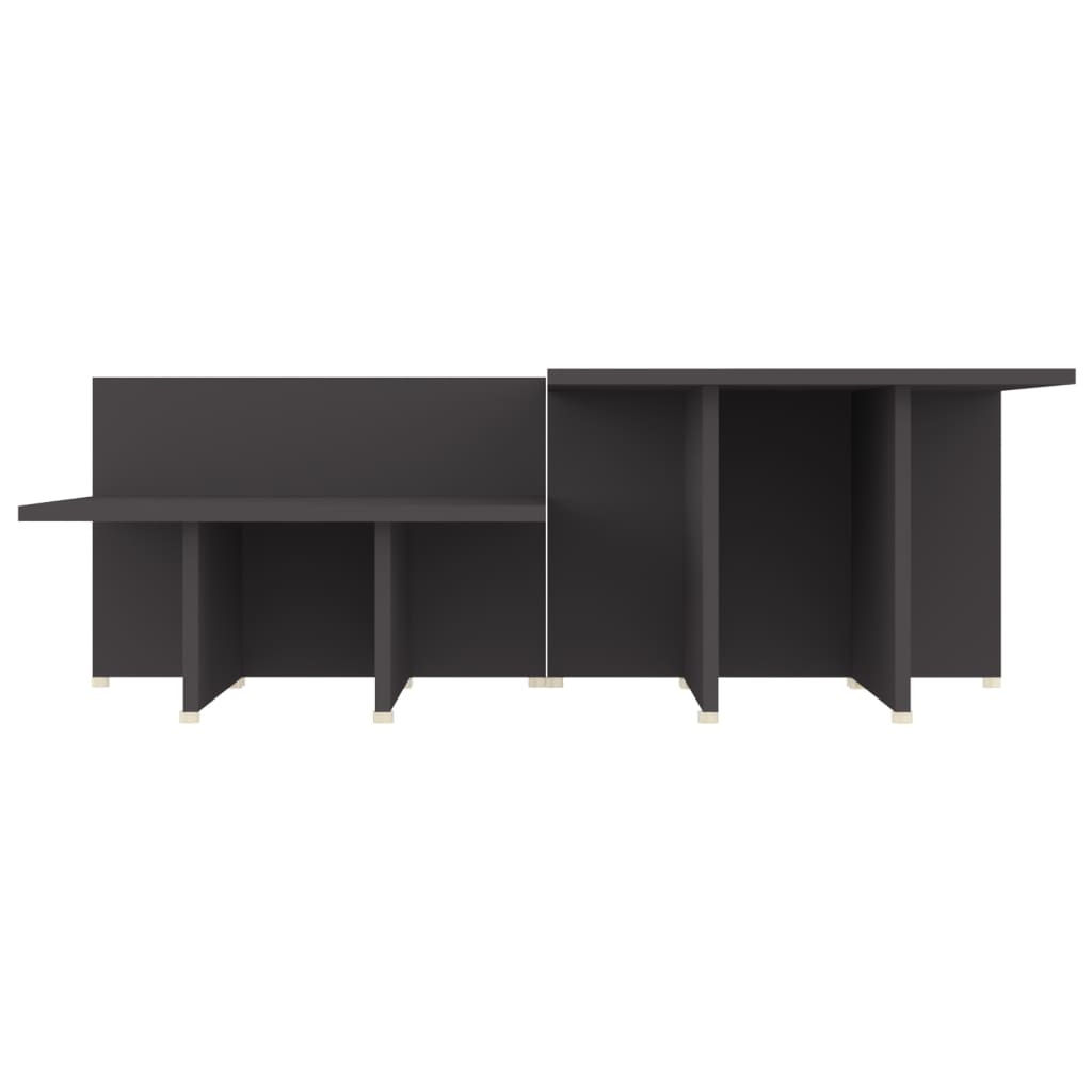 Salontafels 2 st 111,5x50x33 cm bewerkt hout grijs is nu te koop bij PeponiXL, paradijselijk wonen!