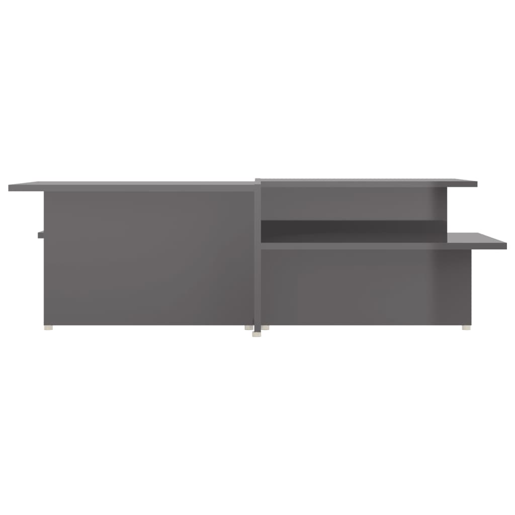 Salontafels 2 st 111,5x50x33 cm bewerkt hout hoogglans grijs is nu te koop bij PeponiXL, paradijselijk wonen!