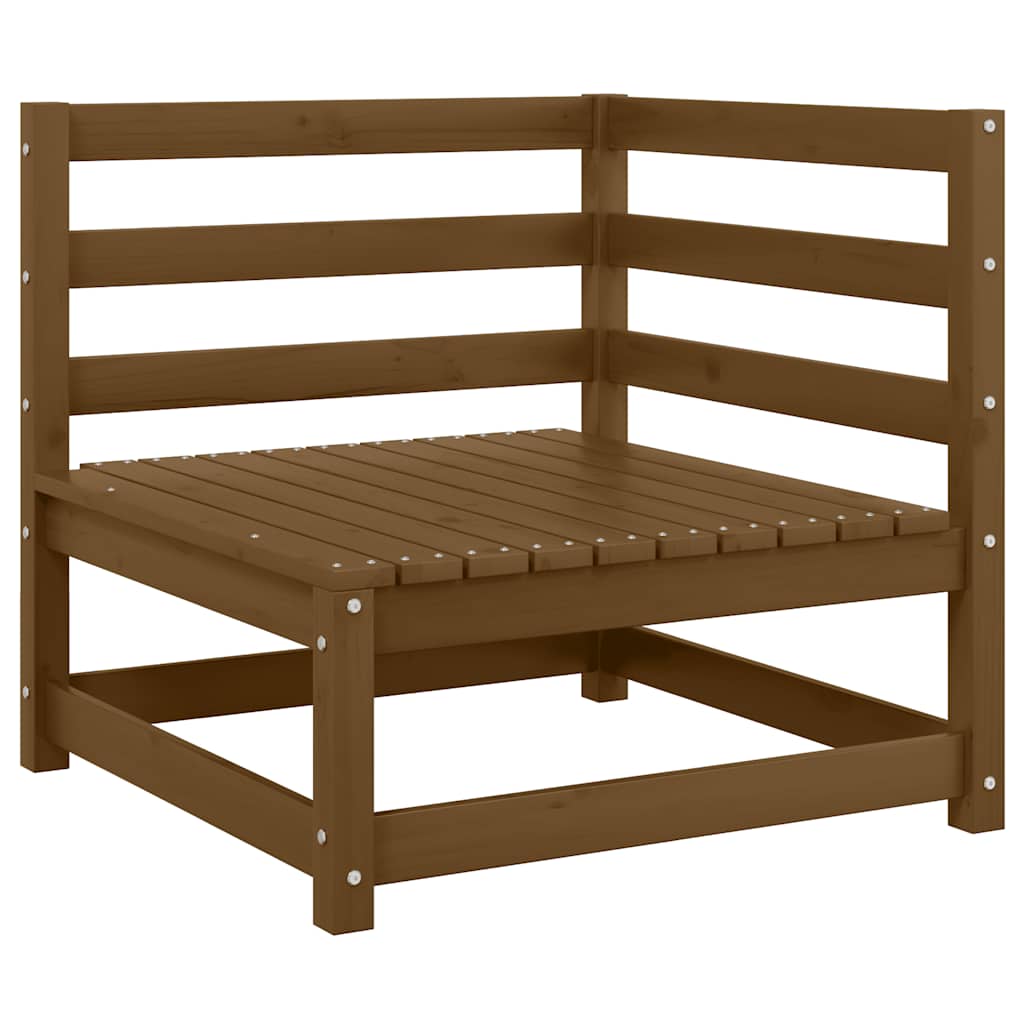 Tuinhoekbank massief grenenhout honingbruin is nu te koop bij PeponiXL, paradijselijk wonen!