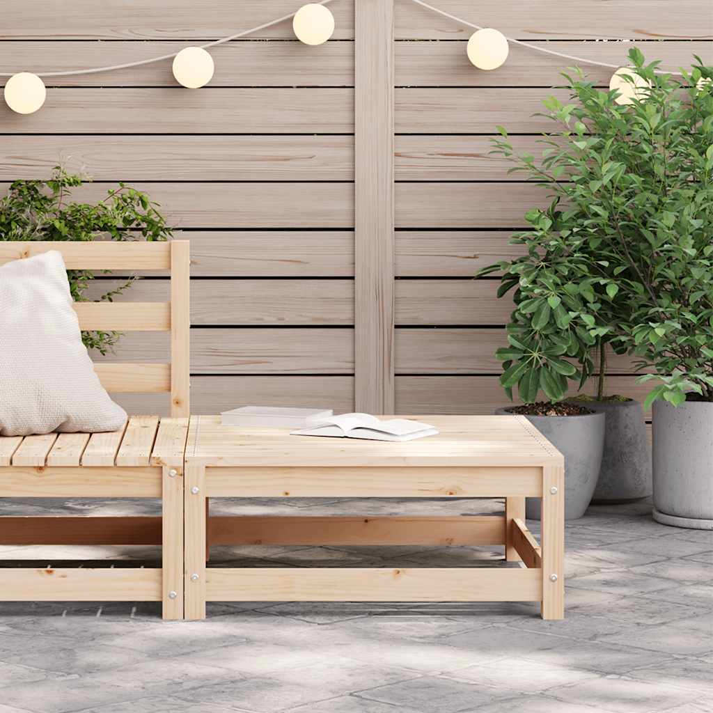 Tuinvoetenbank 70x70x30 cm massief grenenhout