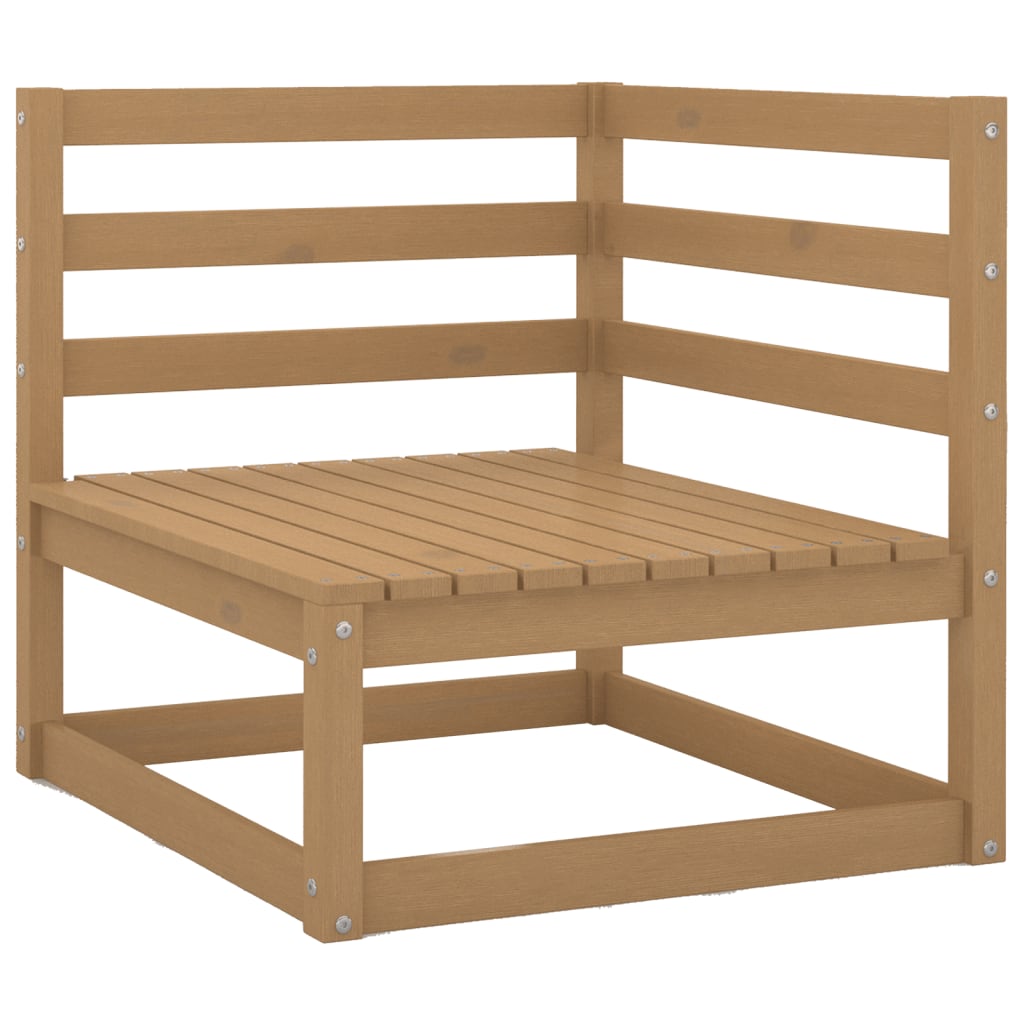 Tuinhoekbank met crèmekleurige kussens massief grenenhout is nu te koop bij PeponiXL, paradijselijk wonen!