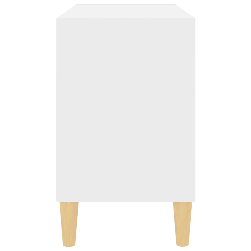 Tv-meubel met massief houten poten 69,5x30x50 cm wit is nu te koop bij PeponiXL, paradijselijk wonen!