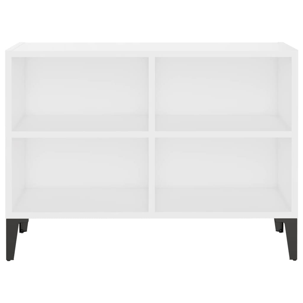 Tv-meubel met metalen poten 69,5x30x50 cm wit is nu te koop bij PeponiXL, paradijselijk wonen!
