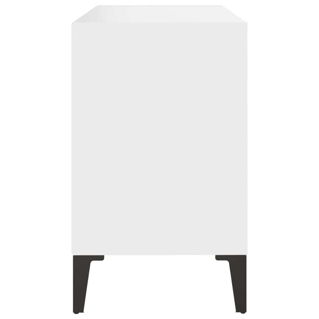 Tv-meubel met metalen poten 69,5x30x50 cm wit is nu te koop bij PeponiXL, paradijselijk wonen!