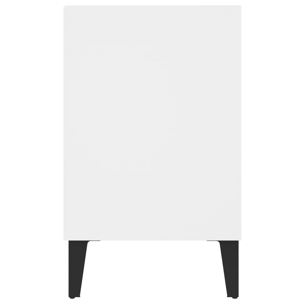 Tv-meubel met metalen poten 103,5x30x50 cm wit is nu te koop bij PeponiXL, paradijselijk wonen!