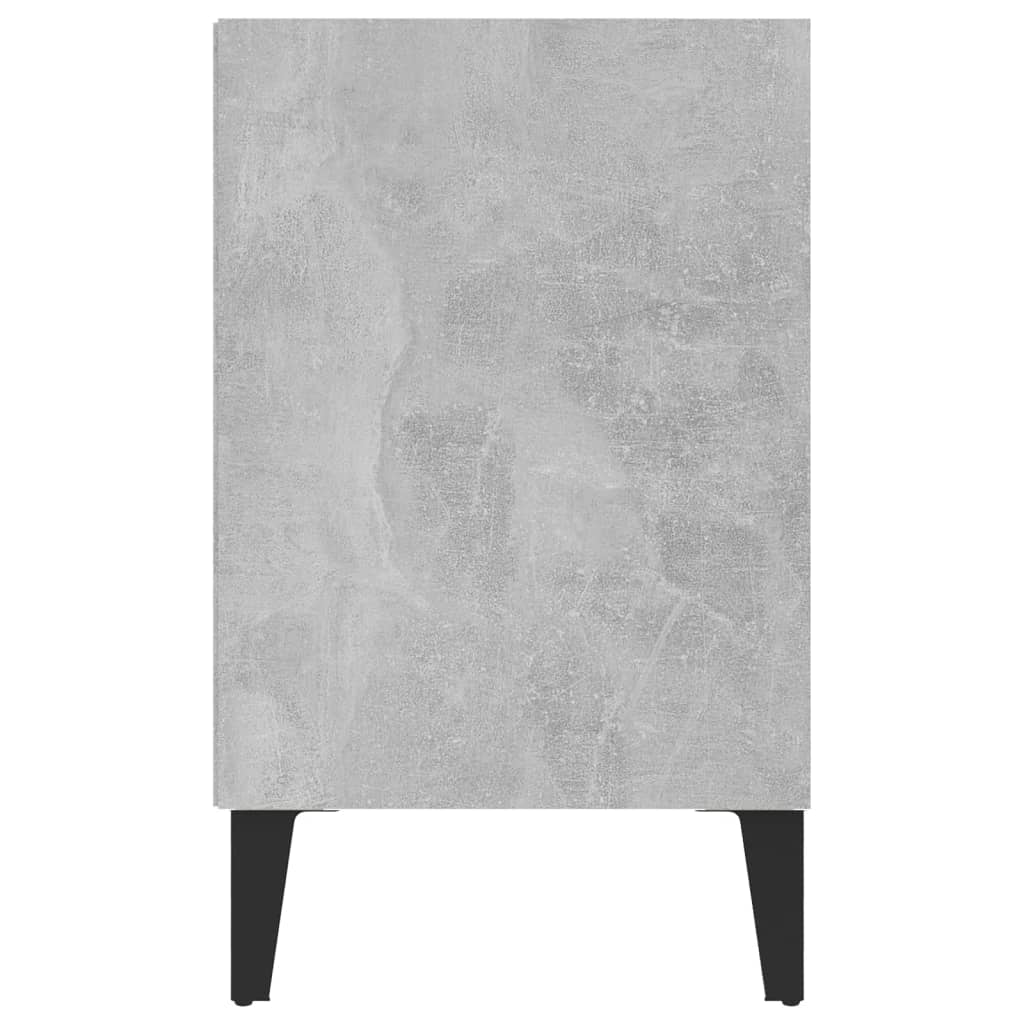 Tv-meubel met metalen poten 103,5x30x50 cm betongrijs is nu te koop bij PeponiXL, paradijselijk wonen!