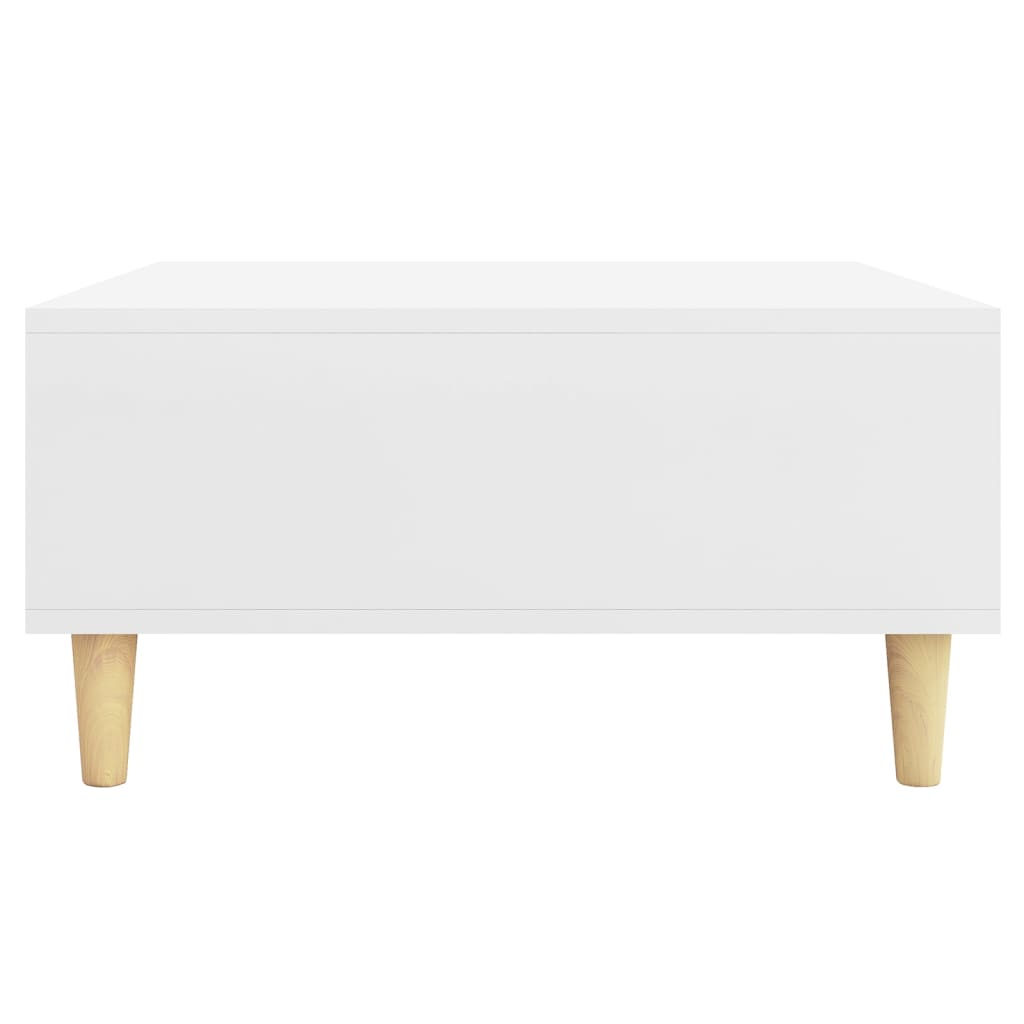 Salontafel 60x60x30 cm bewerkt hout wit is nu te koop bij PeponiXL, paradijselijk wonen!