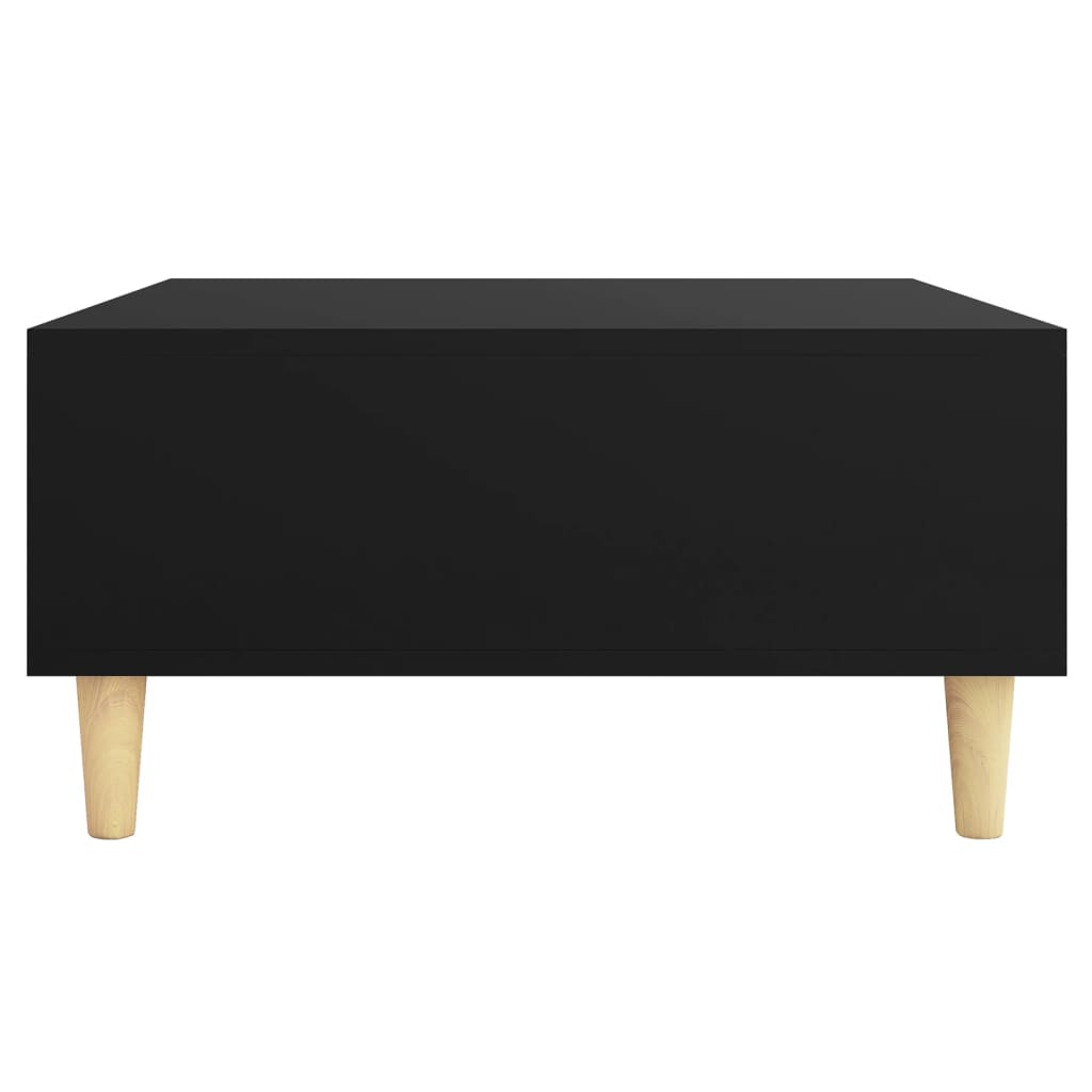 Salontafel 60x60x30 cm bewerkt hout zwart is nu te koop bij PeponiXL, paradijselijk wonen!