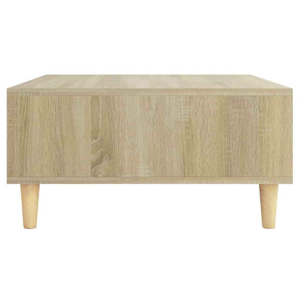 Salontafel 60x60x30 cm bewerkt hout sonoma eikenkleurig is nu te koop bij PeponiXL, paradijselijk wonen!