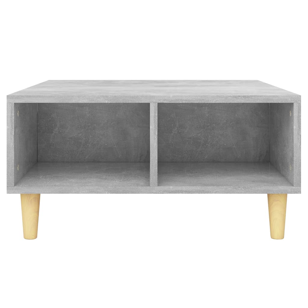 Salontafel 60x60x30 cm bewerkt hout betongrijs is nu te koop bij PeponiXL, paradijselijk wonen!