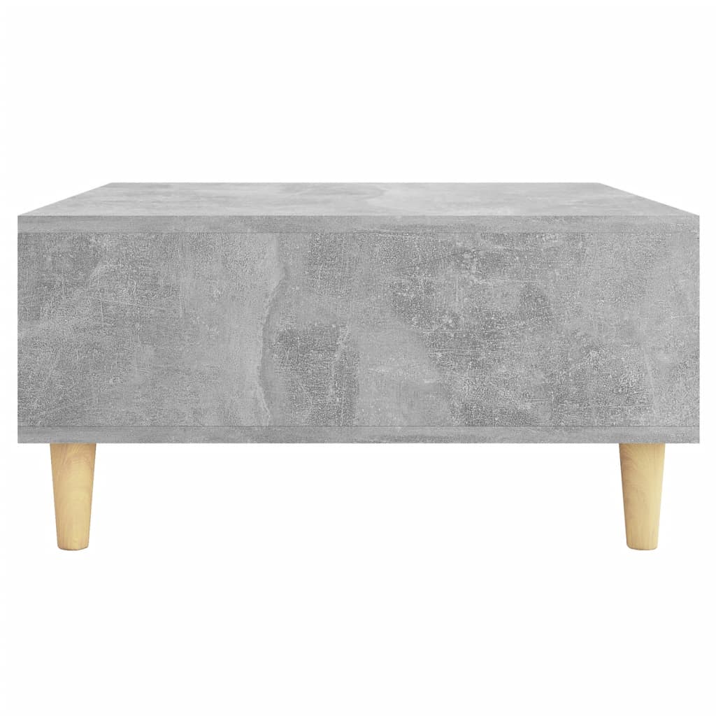 Salontafel 60x60x30 cm bewerkt hout betongrijs is nu te koop bij PeponiXL, paradijselijk wonen!