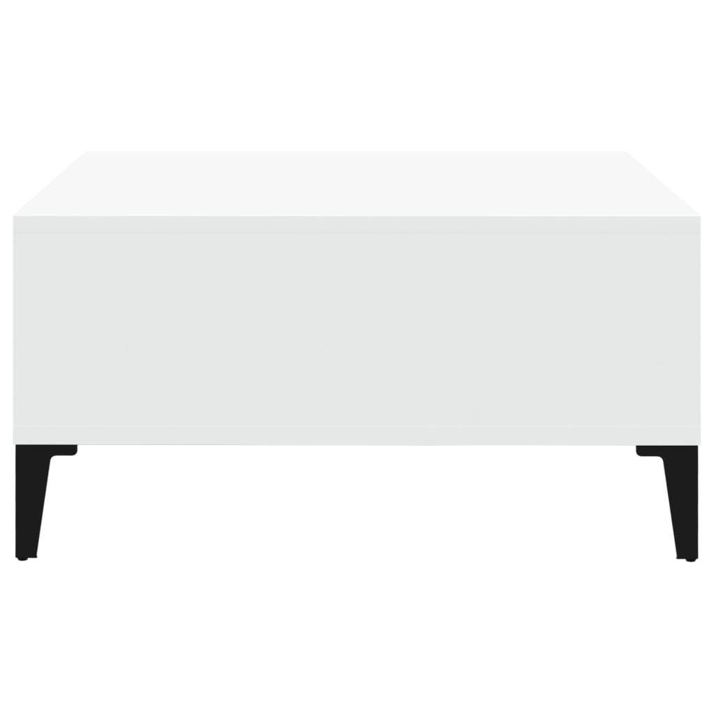 Salontafel 60x60x30 cm bewerkt hout wit is nu te koop bij PeponiXL, paradijselijk wonen!