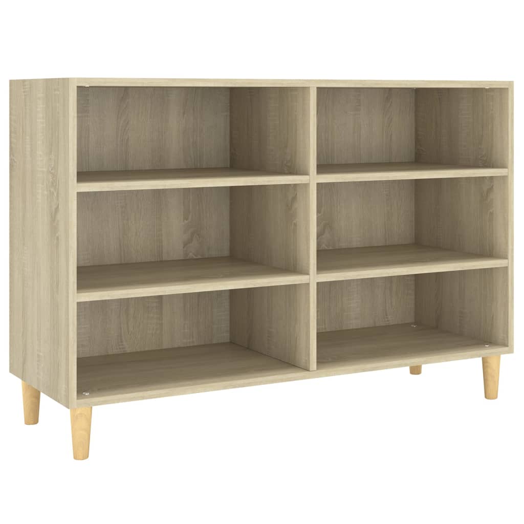 Dressoir 103,5x35x70 cm bewerkt hout sonoma eikenkleurig is nu te koop bij PeponiXL, paradijselijk wonen!