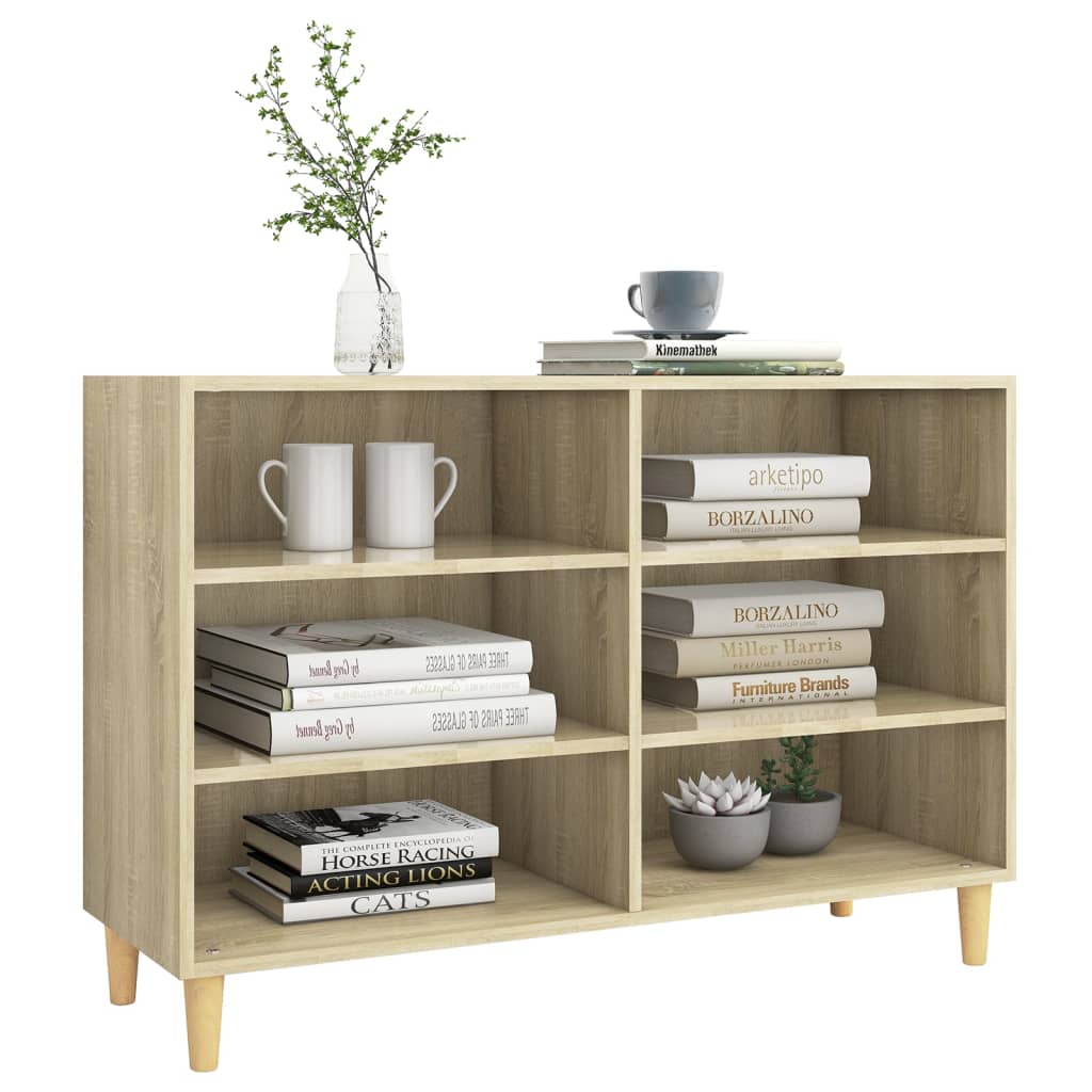 Dressoir 103,5x35x70 cm bewerkt hout sonoma eikenkleurig is nu te koop bij PeponiXL, paradijselijk wonen!