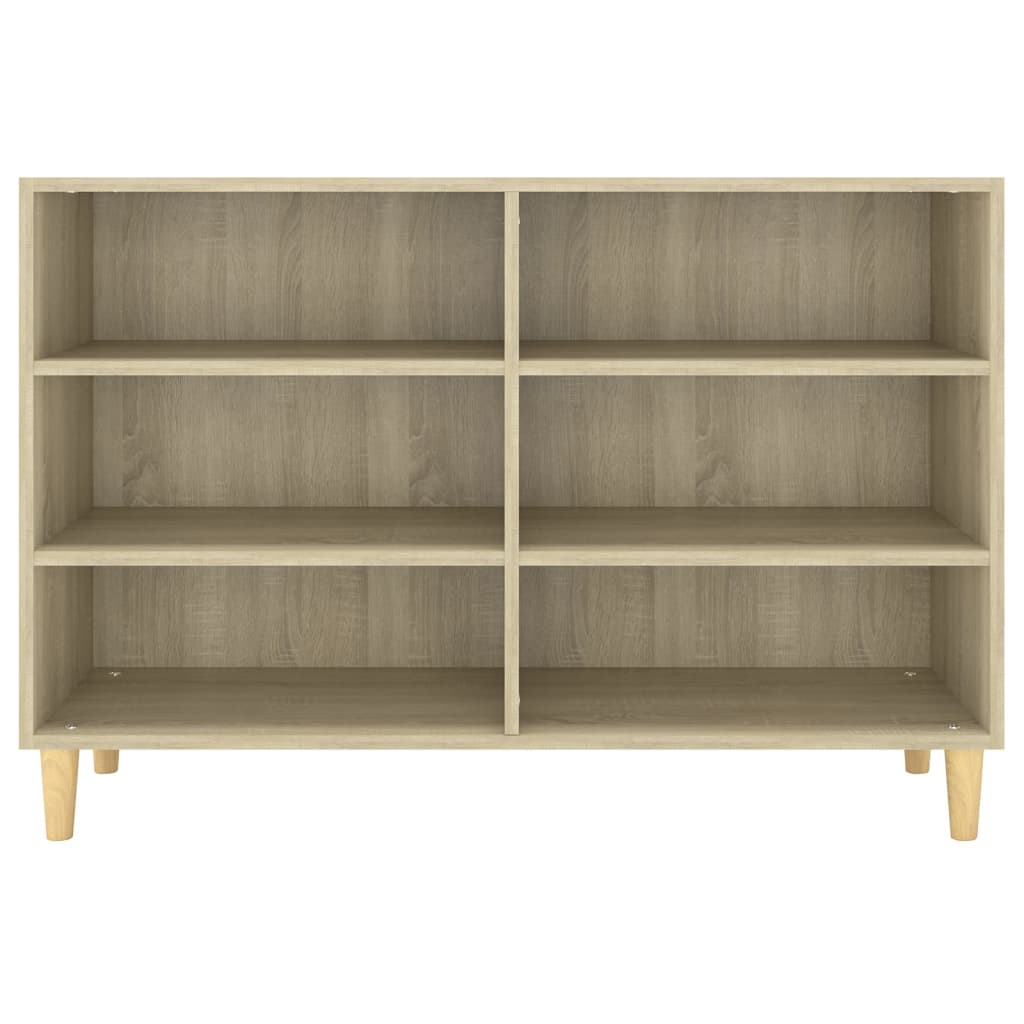 Dressoir 103,5x35x70 cm bewerkt hout sonoma eikenkleurig is nu te koop bij PeponiXL, paradijselijk wonen!