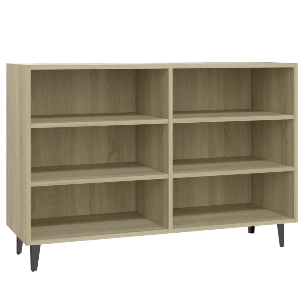 Dressoir 103,5x35x70 cm bewerkt hout sonoma eikenkleurig is nu te koop bij PeponiXL, paradijselijk wonen!