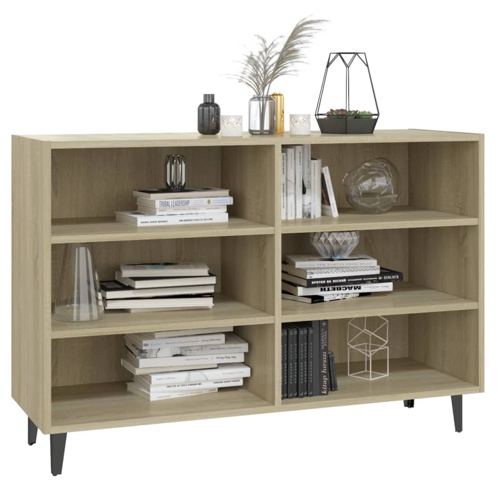 Dressoir 103,5x35x70 cm bewerkt hout sonoma eikenkleurig is nu te koop bij PeponiXL, paradijselijk wonen!