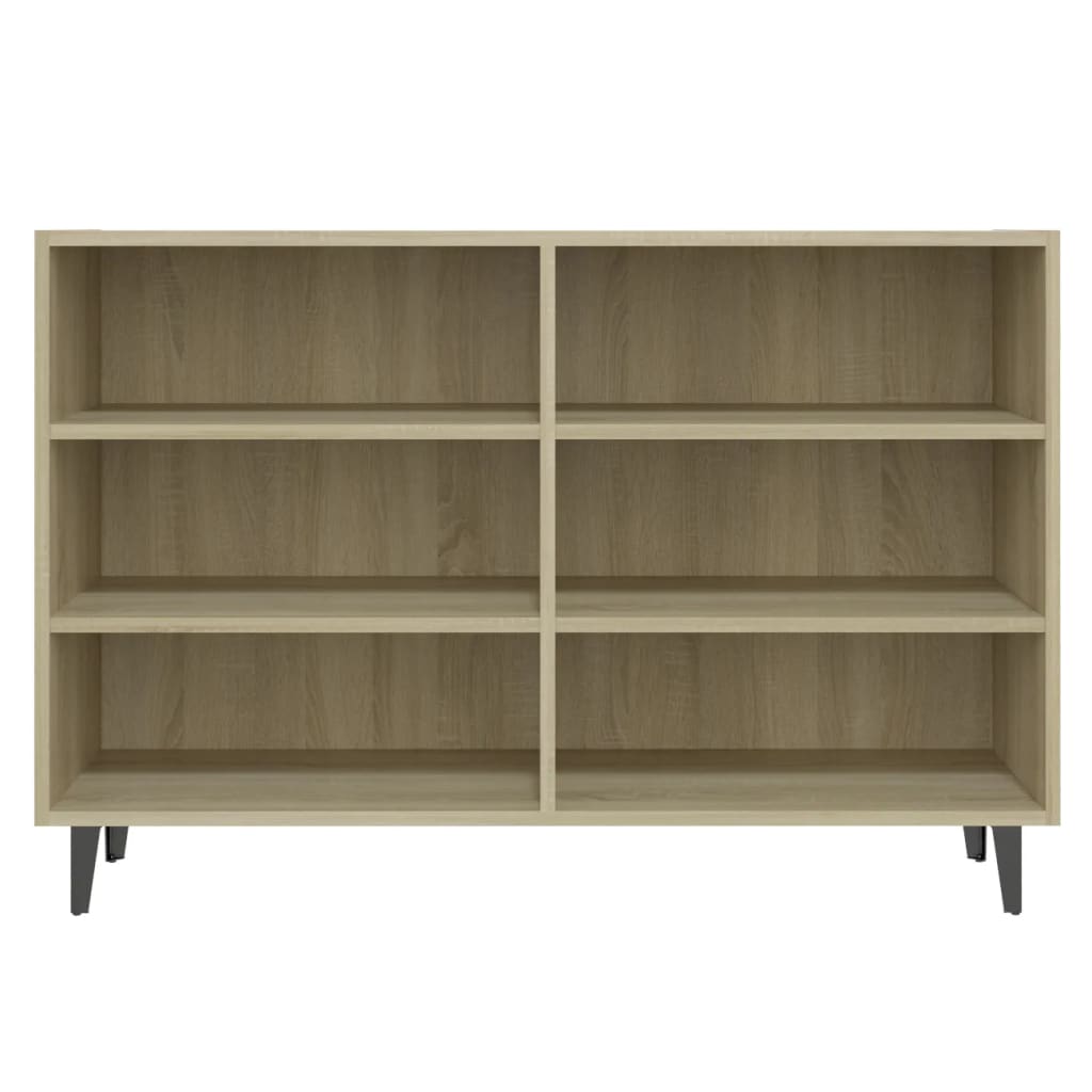 Dressoir 103,5x35x70 cm bewerkt hout sonoma eikenkleurig is nu te koop bij PeponiXL, paradijselijk wonen!