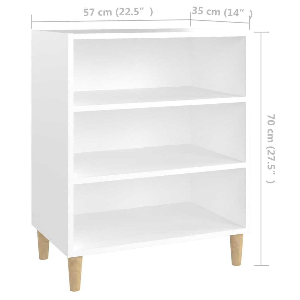 Dressoir 57x35x70 cm bewerkt hout wit is nu te koop bij PeponiXL, paradijselijk wonen!