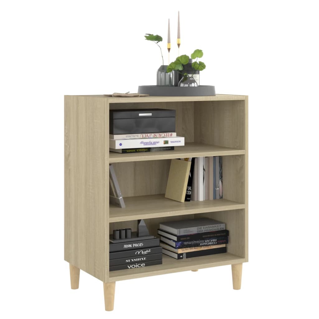 Dressoir 57x35x70 cm bewerkt hout sonoma eikenkleurig is nu te koop bij PeponiXL, paradijselijk wonen!