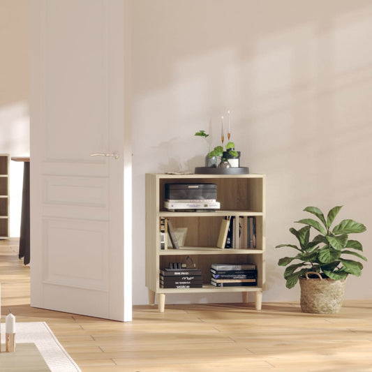 Dressoir 57x35x70 cm bewerkt hout sonoma eikenkleurig is nu te koop bij PeponiXL, paradijselijk wonen!