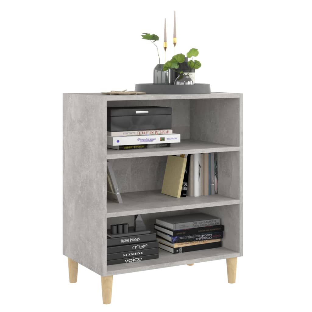 Dressoir 57x35x70 cm bewerkt hout betongrijs is nu te koop bij PeponiXL, paradijselijk wonen!