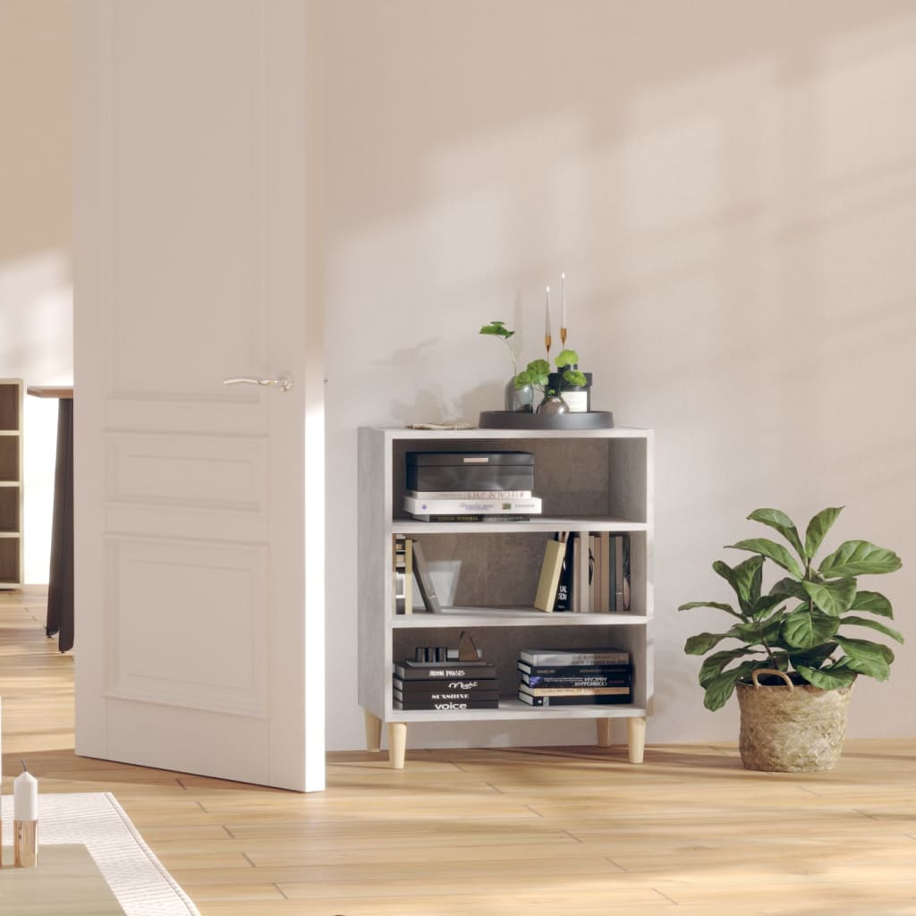 Dressoir 57x35x70 cm bewerkt hout betongrijs is nu te koop bij PeponiXL, paradijselijk wonen!