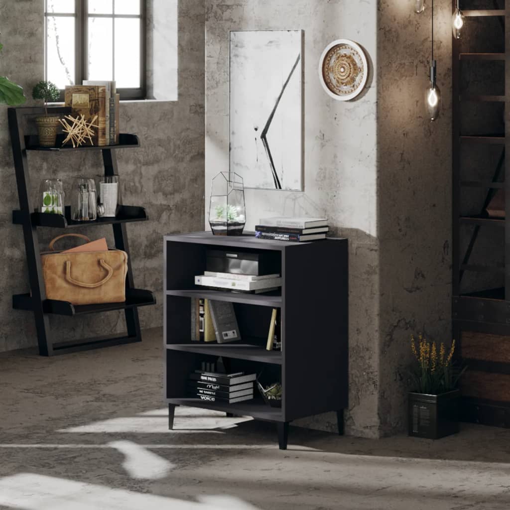 Dressoir 57x35x70 cm bewerkt hout grijs is nu te koop bij PeponiXL, paradijselijk wonen!