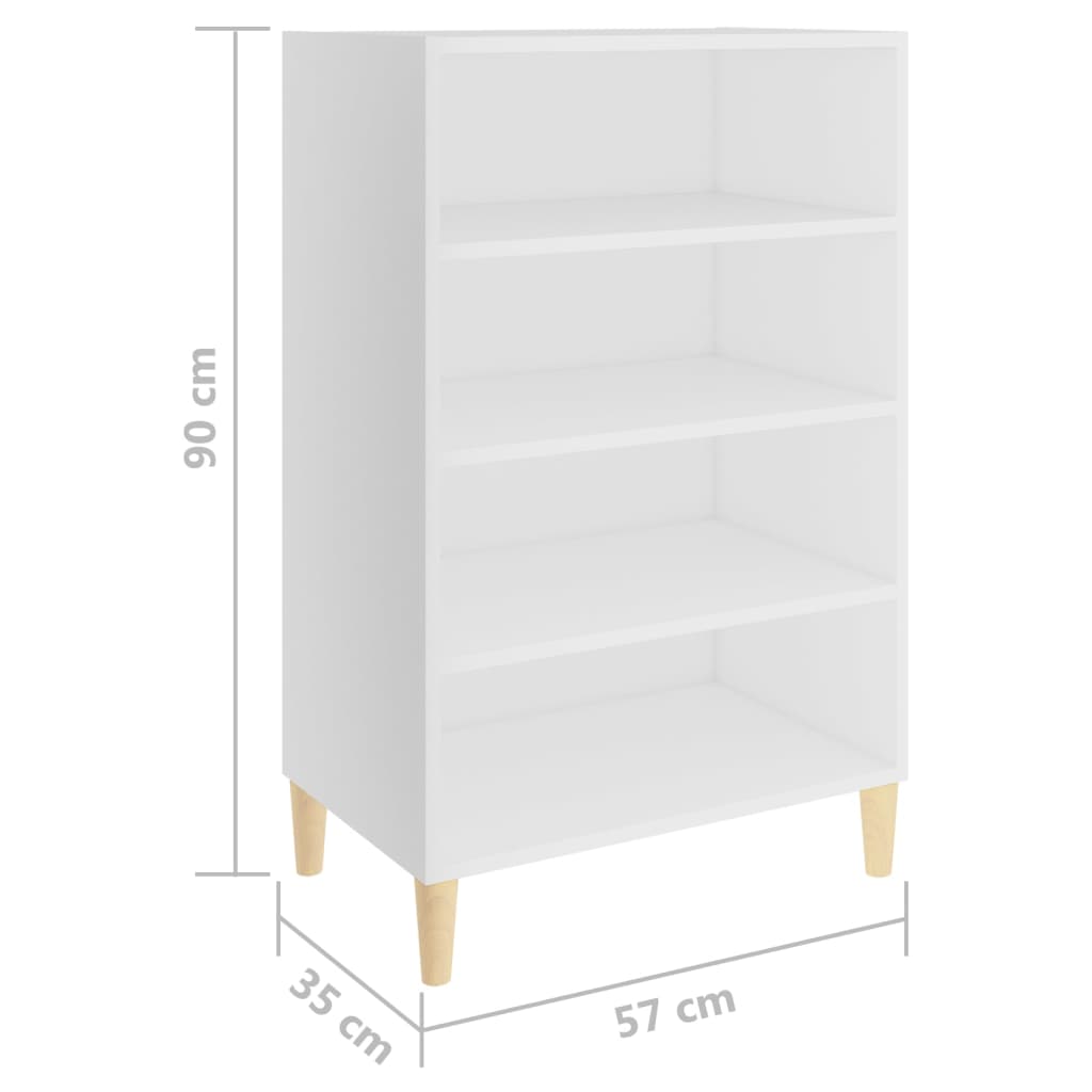 Dressoir 57x35x90 cm bewerkt hout wit is nu te koop bij PeponiXL, paradijselijk wonen!