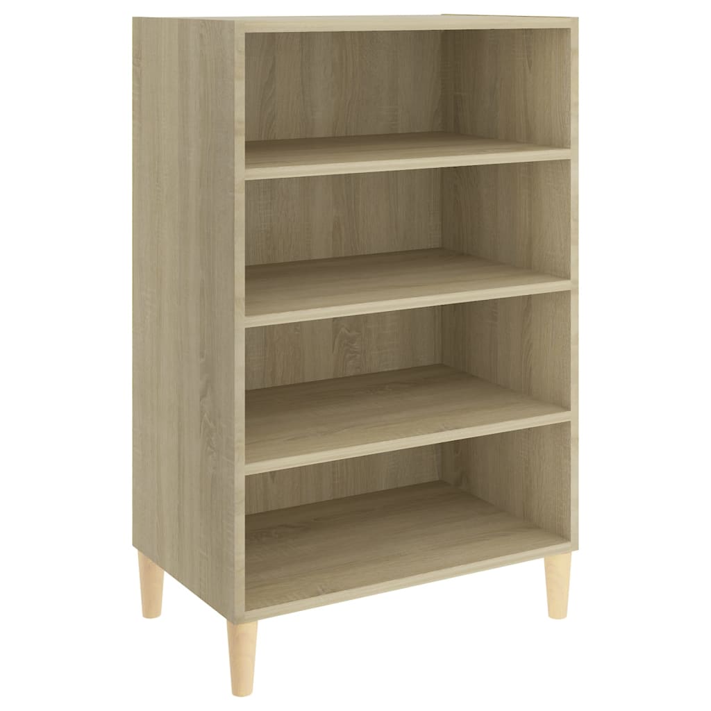 Dressoir 57x35x90 cm bewerkt hout sonoma eikenkleurig is nu te koop bij PeponiXL, paradijselijk wonen!