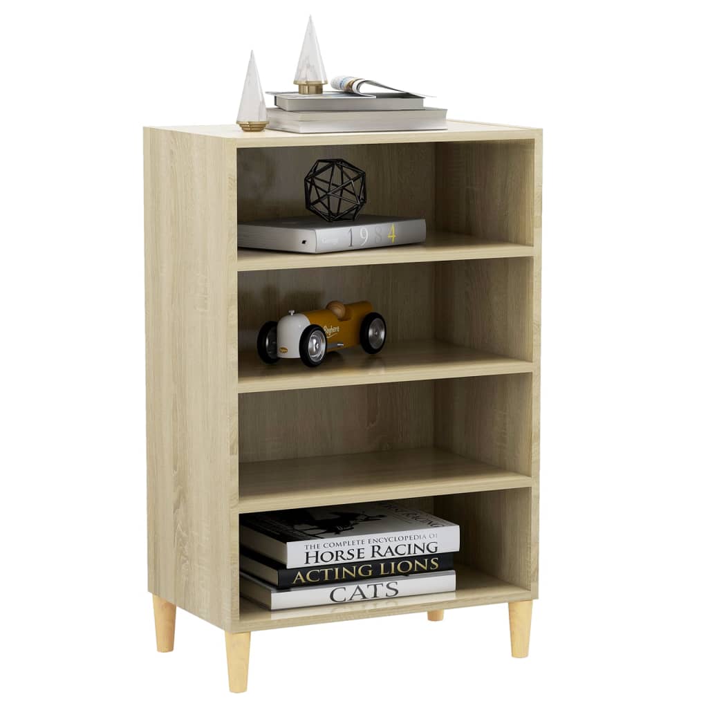 Dressoir 57x35x90 cm bewerkt hout sonoma eikenkleurig is nu te koop bij PeponiXL, paradijselijk wonen!