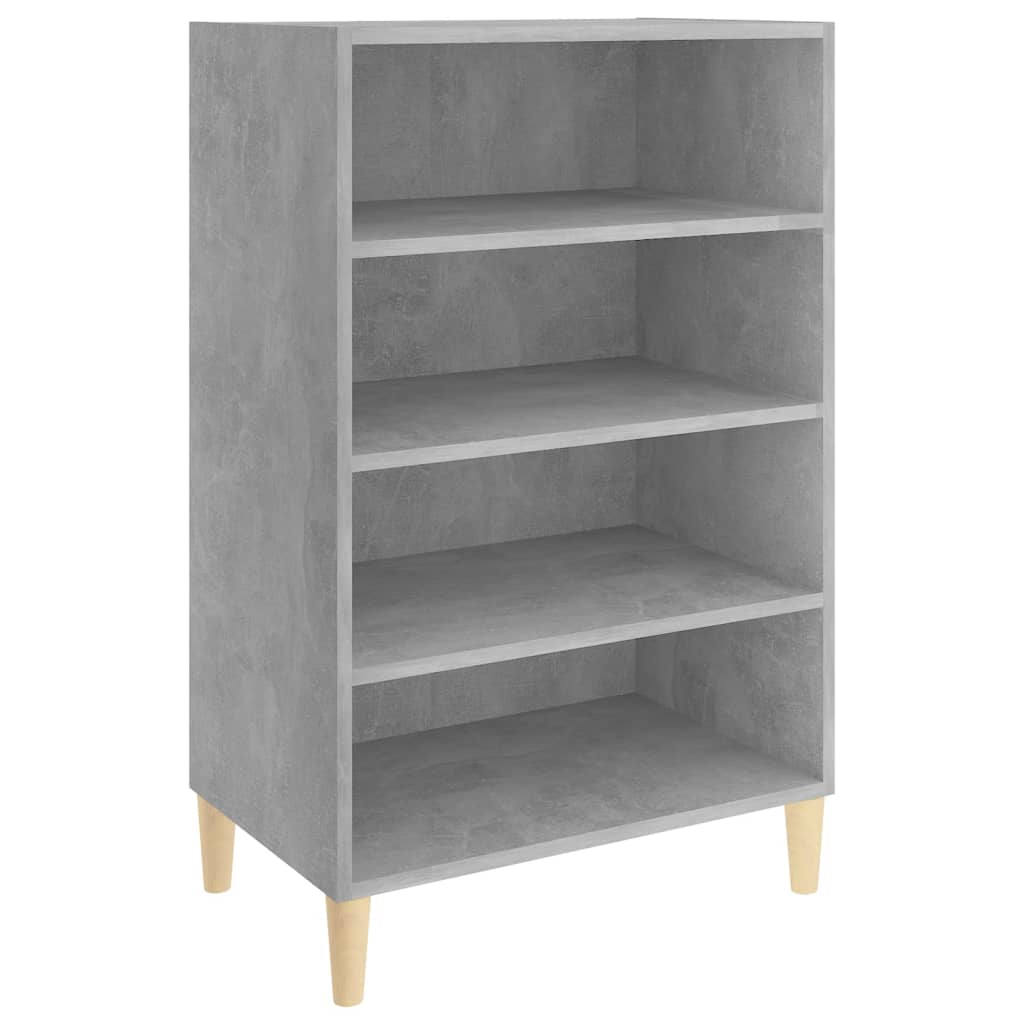 Dressoir 57x35x90 cm bewerkt hout betongrijs is nu te koop bij PeponiXL, paradijselijk wonen!