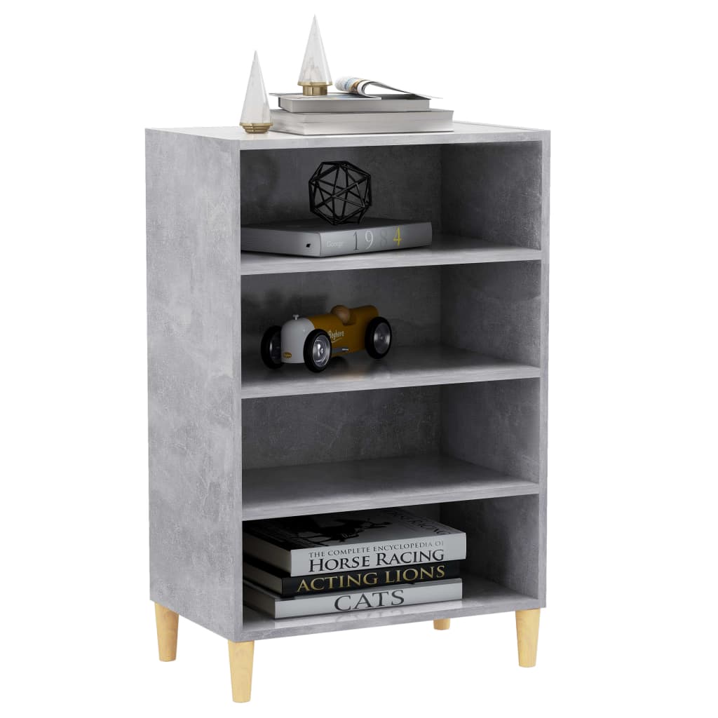 Dressoir 57x35x90 cm bewerkt hout betongrijs is nu te koop bij PeponiXL, paradijselijk wonen!