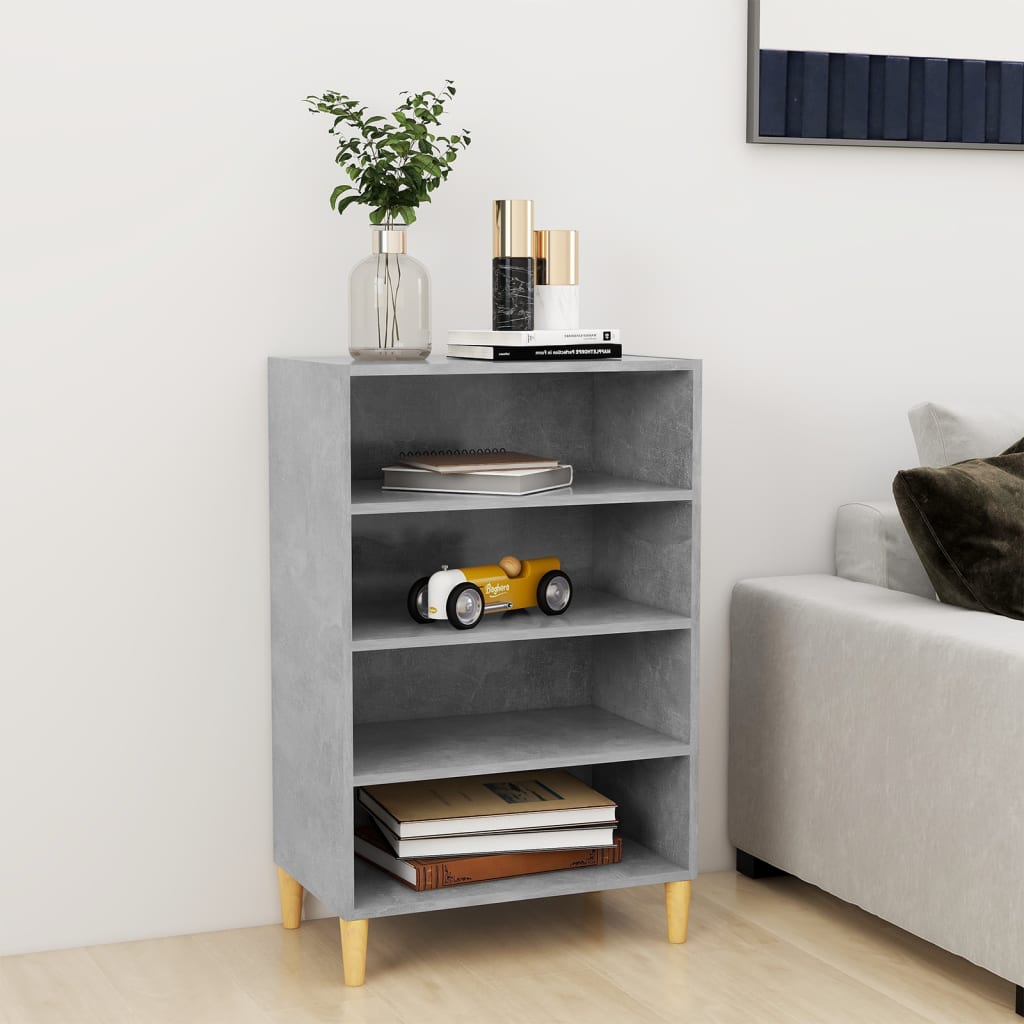Dressoir 57x35x90 cm bewerkt hout betongrijs is nu te koop bij PeponiXL, paradijselijk wonen!