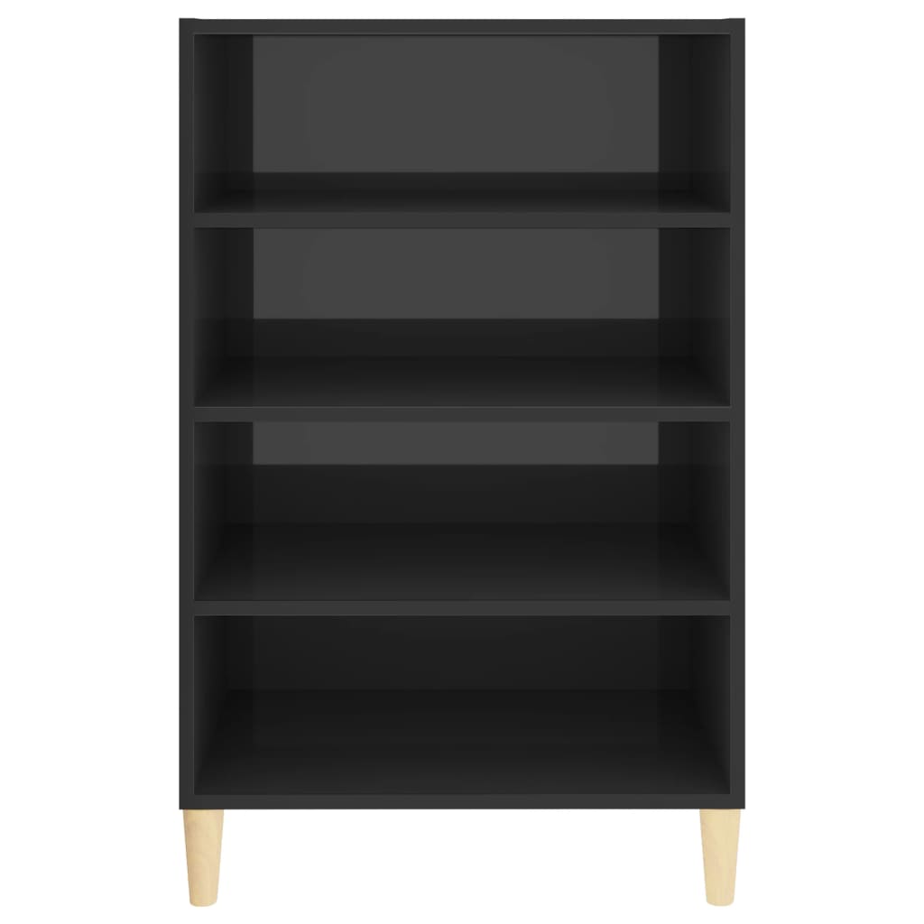 Dressoir 57x35x90 cm bewerkt hout hoogglans grijs is nu te koop bij PeponiXL, paradijselijk wonen!