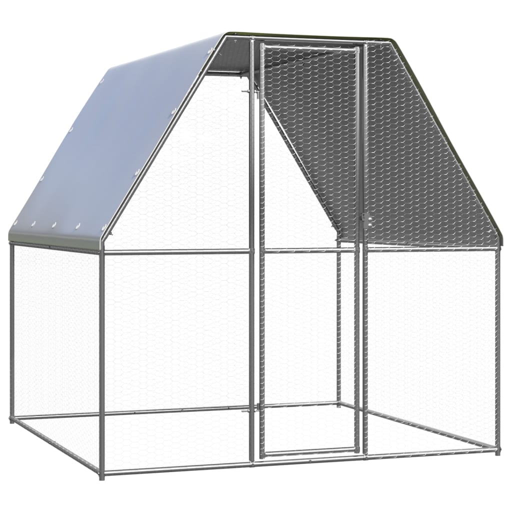 Buitenhok voor kippen 2x2x2 m gegalvaniseerd staal is nu te koop bij PeponiXL, paradijselijk wonen!