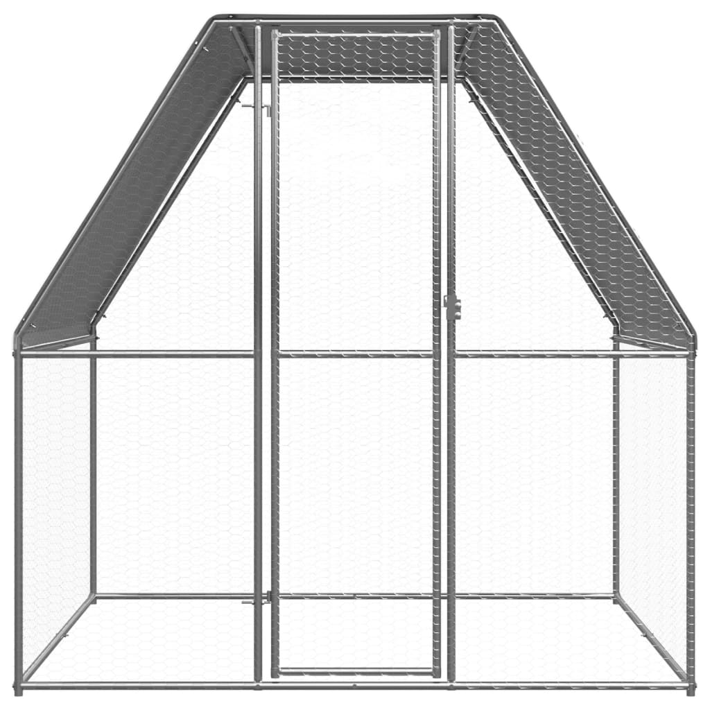 Buitenhok voor kippen 2x2x2 m gegalvaniseerd staal is nu te koop bij PeponiXL, paradijselijk wonen!
