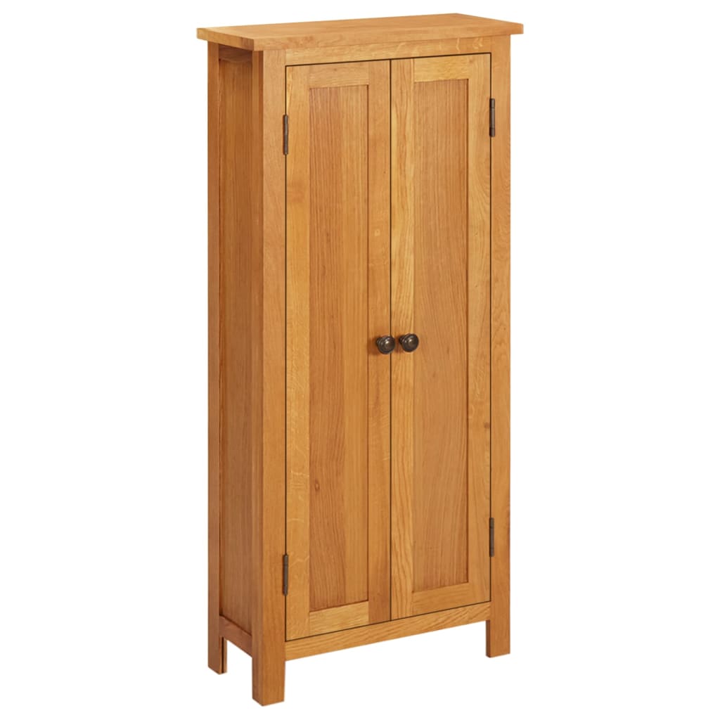 Opbergkast 50x22x110 cm massief eikenhout is nu te koop bij PeponiXL, paradijselijk wonen!