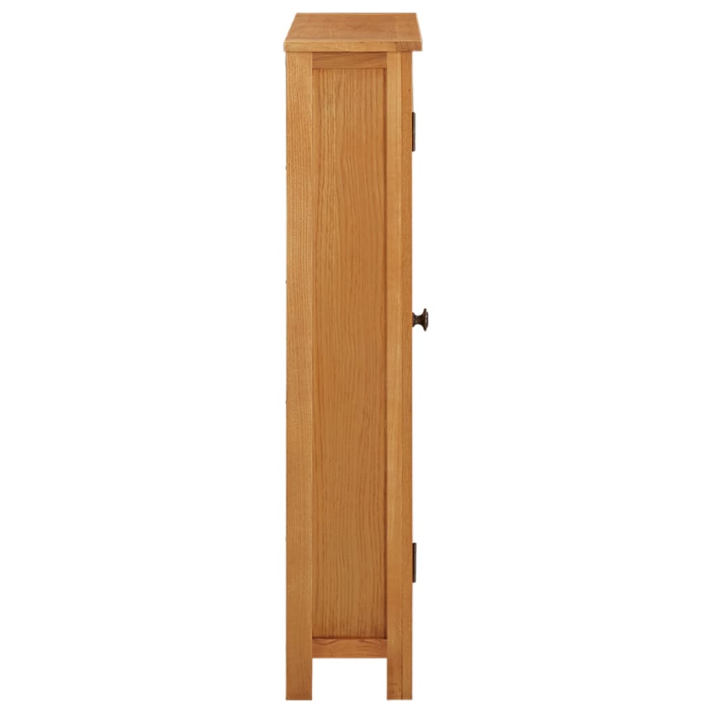 Opbergkast 50x22x110 cm massief eikenhout is nu te koop bij PeponiXL, paradijselijk wonen!