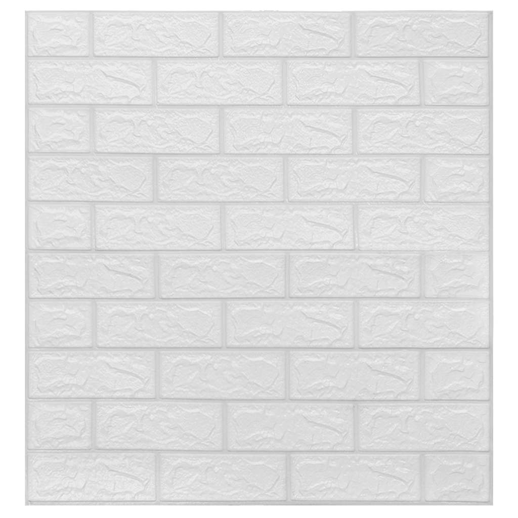 3D-behang zelfklevend 10 st bakstenen wit is nu te koop bij PeponiXL, paradijselijk wonen!